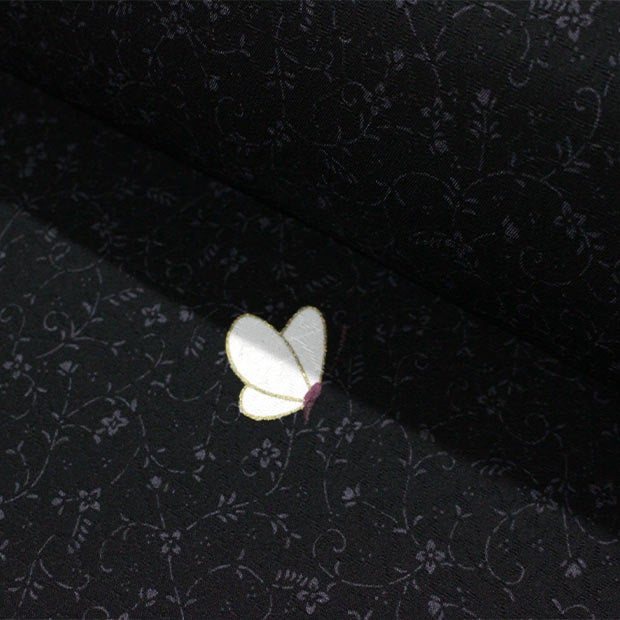 小紋 鳥 蝶々 花模様 黒色 K-5723 bk-top1_720x.jpg?v=1707452847