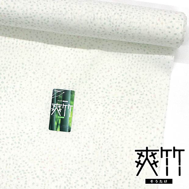 東レ】爽竹(そうたけ)夏用・単衣用 長襦袢 反物縞紗/薄クリーム地